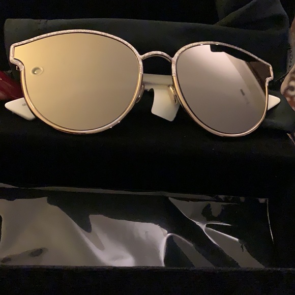 NIC CHRISTIAN DIOR SYMMETRIC GBZQV White MIRRORED59-19 new in case - Picture 2 of 11